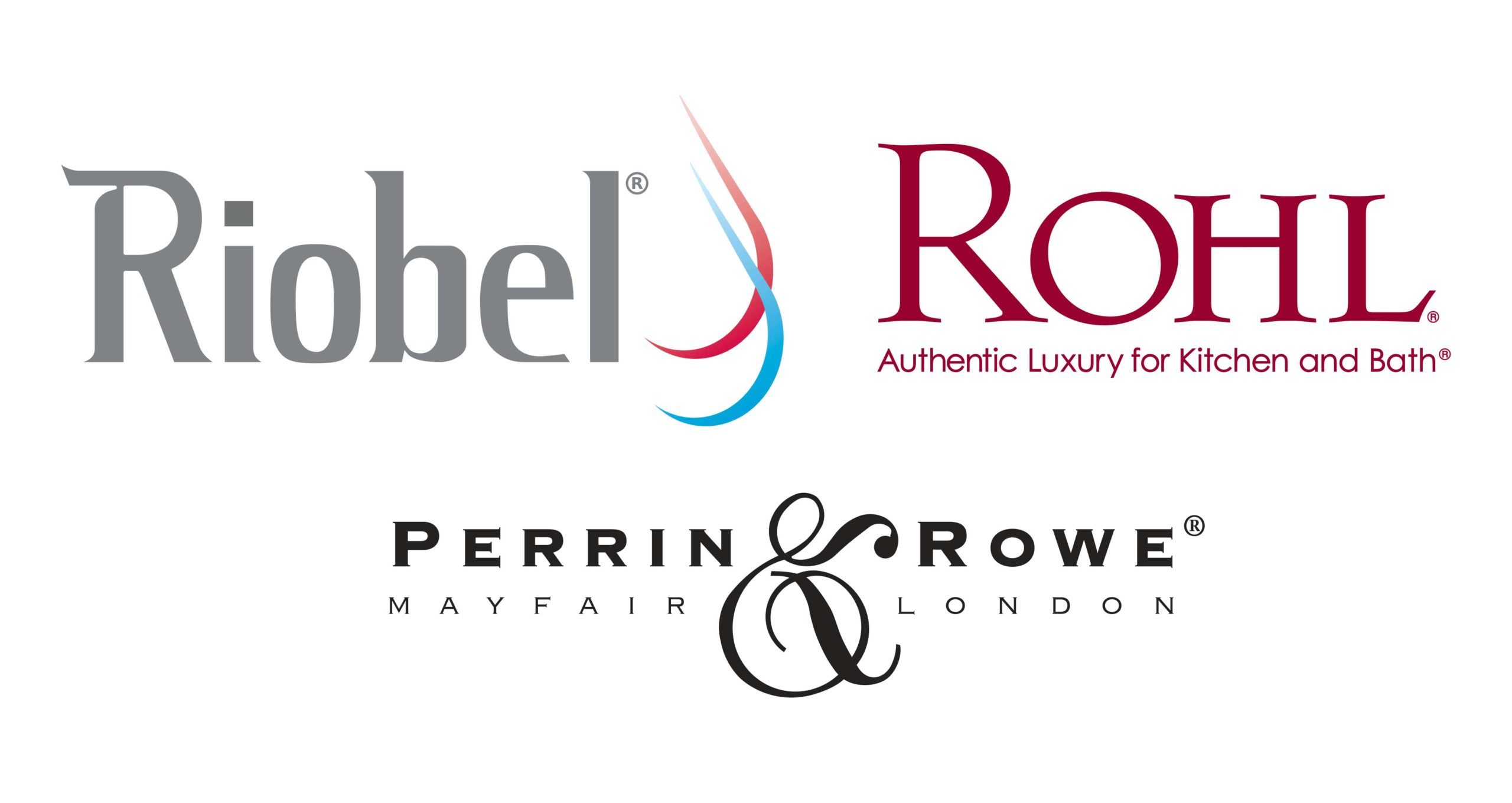 Riobel, Rohl and Perrin & Rowe logos